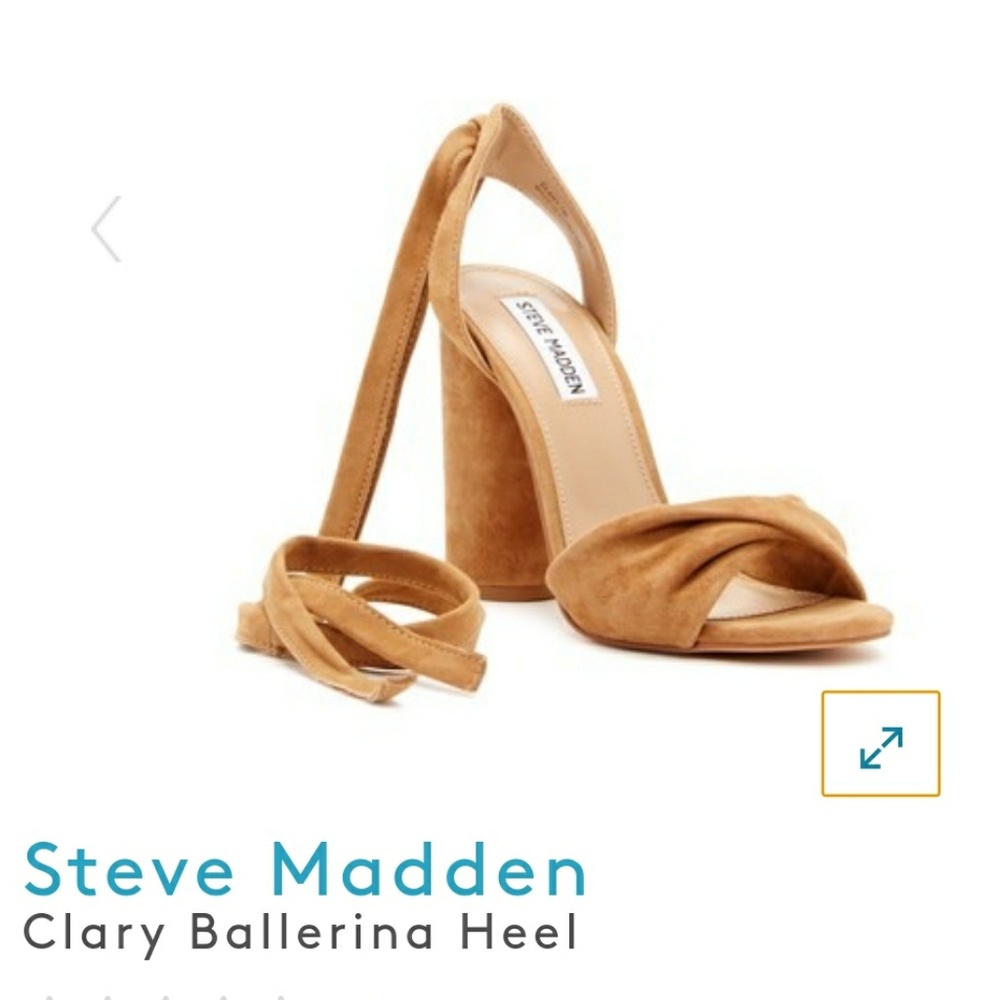 ⭐NEW Steve Madden Clary Camel Suede Heels sz10⭐